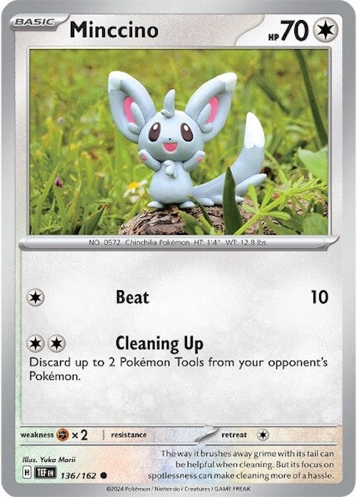 Minccino (136/162) [Scarlet & Violet: Temporal Forces] | Black Swamp Games