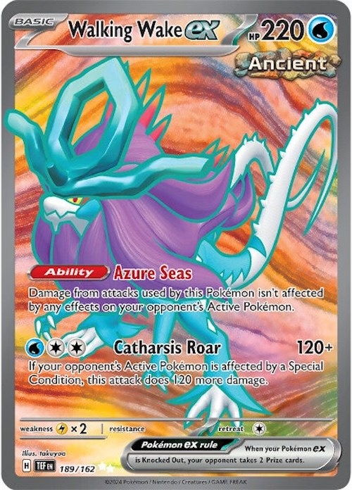 Walking Wake ex (189/162) [Scarlet & Violet: Temporal Forces] | Black Swamp Games