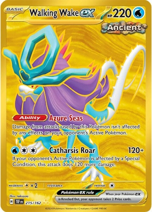 Walking Wake ex (215/162) [Scarlet & Violet: Temporal Forces] | Black Swamp Games