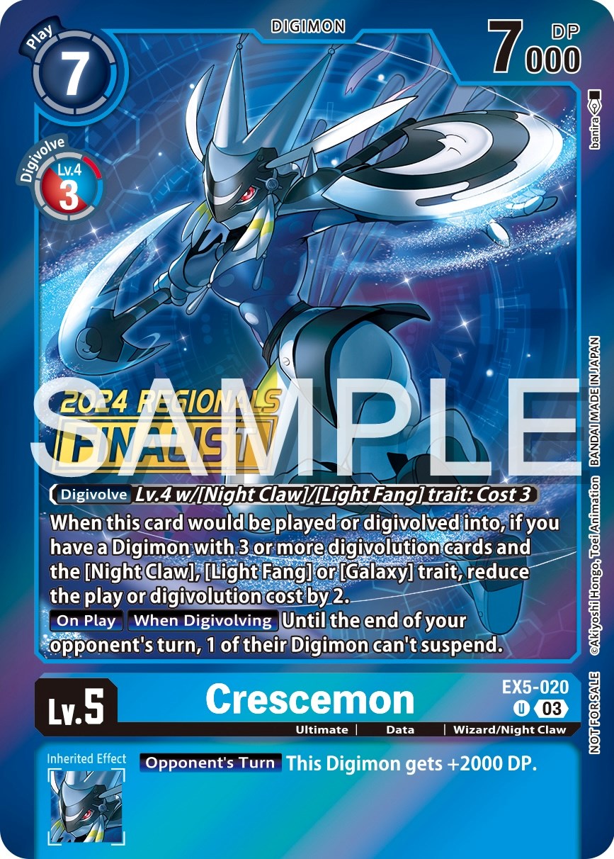 Crescemon [EX5-020] (2024 Regionals Finalist) [Animal Colosseum Promos] | Black Swamp Games