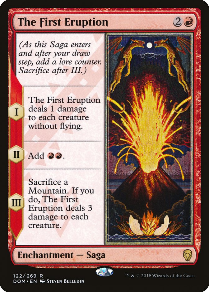 The First Eruption [Dominaria] | Black Swamp Games
