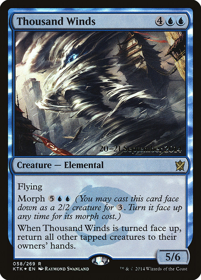 Thousand Winds [Khans of Tarkir Prerelease Promos] | Black Swamp Games