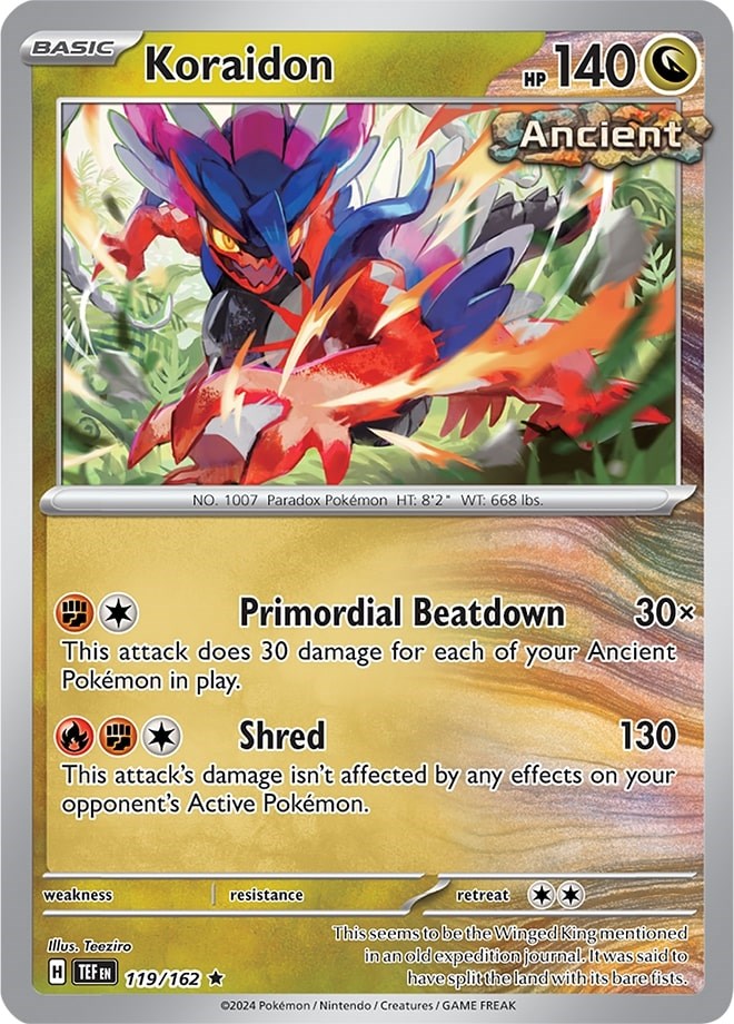 Koraidon (119/162) (Theme Deck Exclusive) [Scarlet & Violet: Temporal Forces] | Black Swamp Games