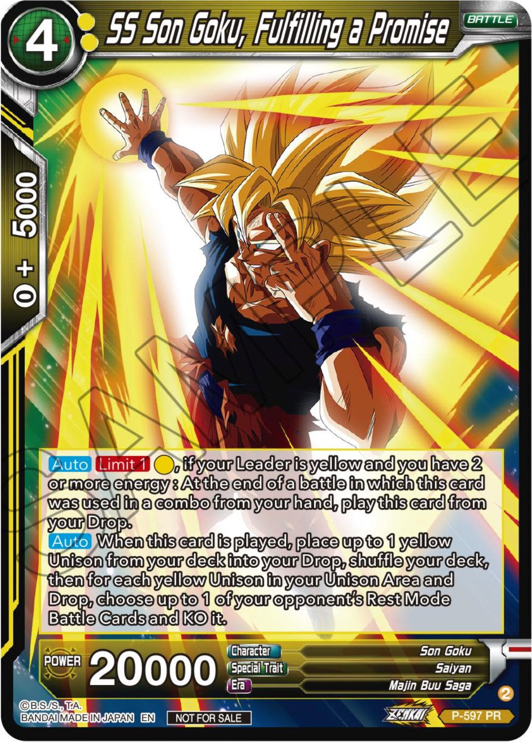 SS Son Goku, Fulfilling a Promise (Deluxe Pack 2024 Vol.1) (P-597) [Promotion Cards] | Black Swamp Games