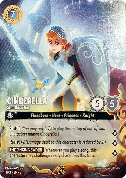 Cinderella - Stouthearted (3) [Promo Cards] | Black Swamp Games