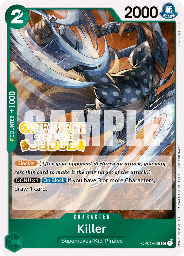 Killer (Judge Pack Vol. 3) [One Piece Promotion Cards] | Black Swamp Games