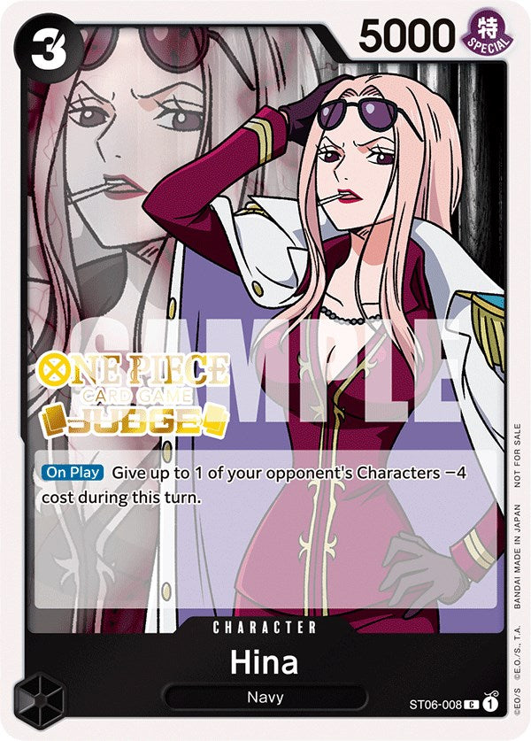 Hina (Judge Pack Vol. 3) [One Piece Promotion Cards] | Black Swamp Games
