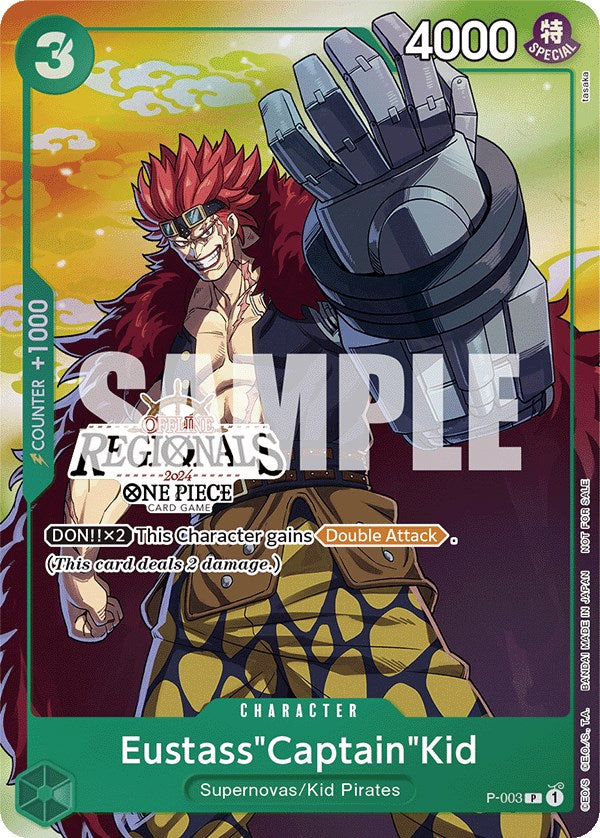 Eustass"Captain"Kid (Offline Regional 2024 Vol. 2) [Participant] [One Piece Promotion Cards] | Black Swamp Games