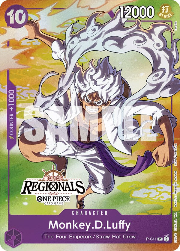 Monkey.D.Luffy (Online Regional 2024 Vol. 2) [Participant] [One Piece Promotion Cards] | Black Swamp Games