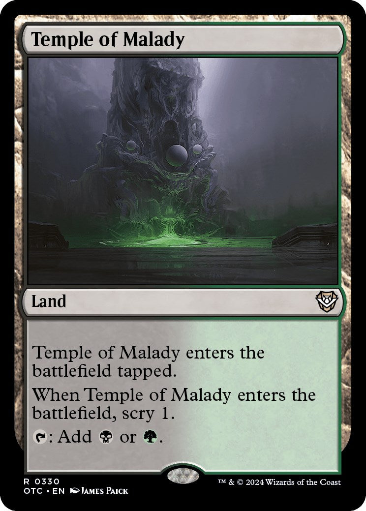 Temple of Malady [Outlaws of Thunder Junction Commander] | Black Swamp Games