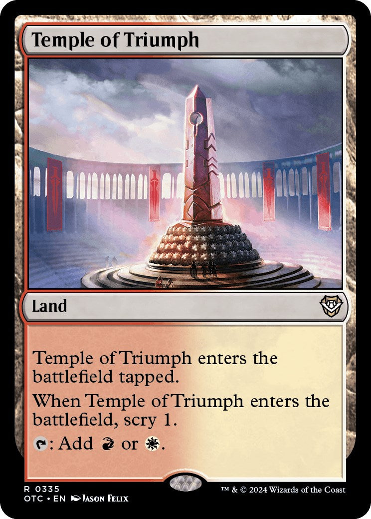 Temple of Triumph [Outlaws of Thunder Junction Commander] | Black Swamp Games