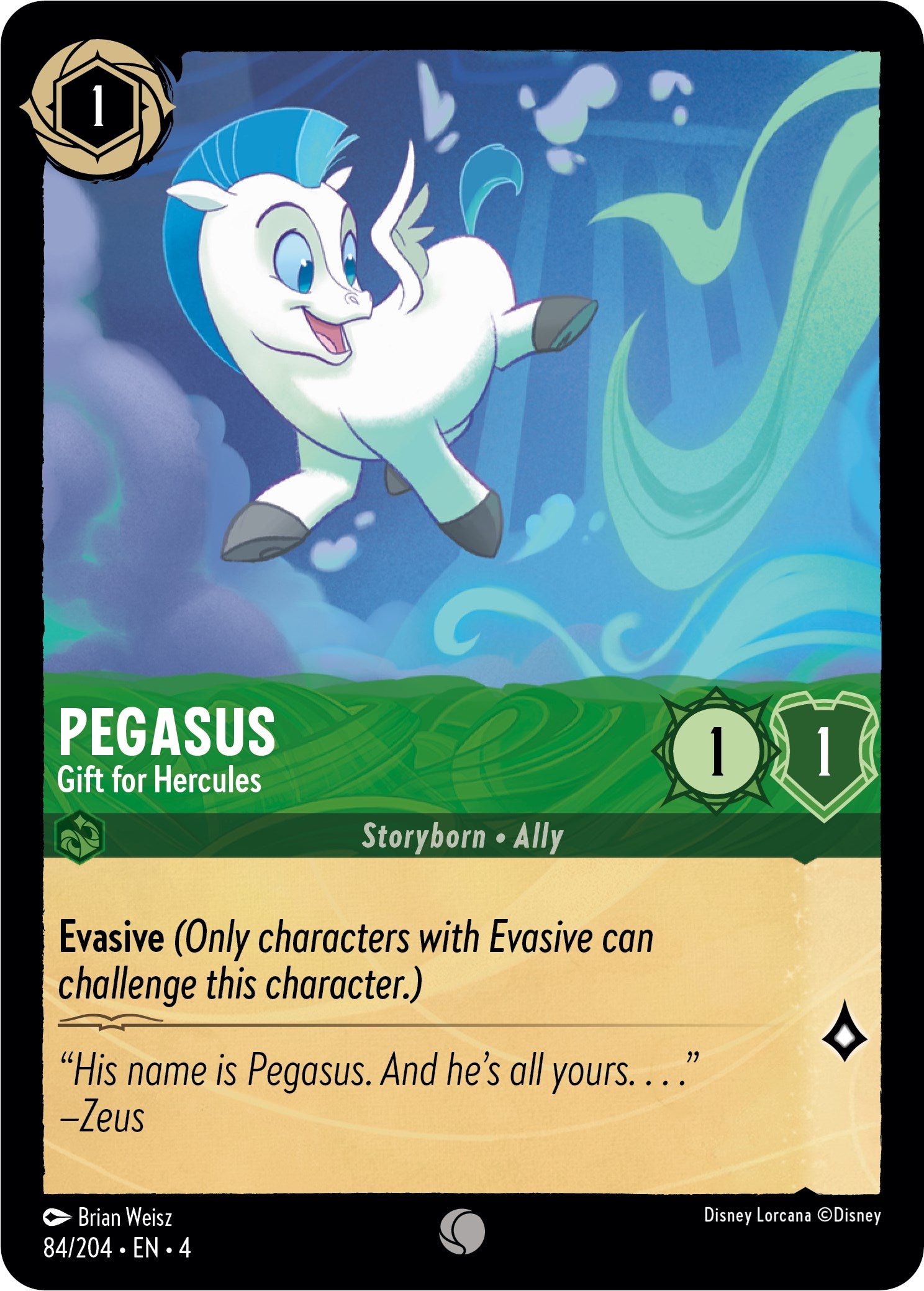 Pegasus - Gift for Hercules (84/204) [Ursula's Return] | Black Swamp Games