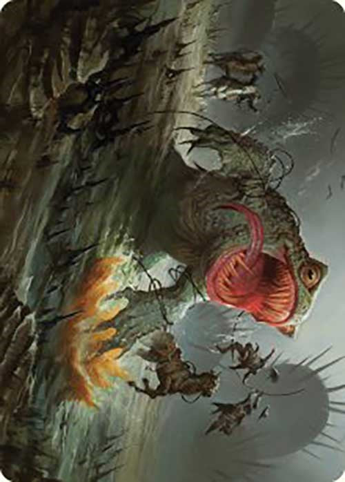 The Gitrog, Ravenous Ride Art Card [Outlaws of Thunder Junction Art Series] | Black Swamp Games