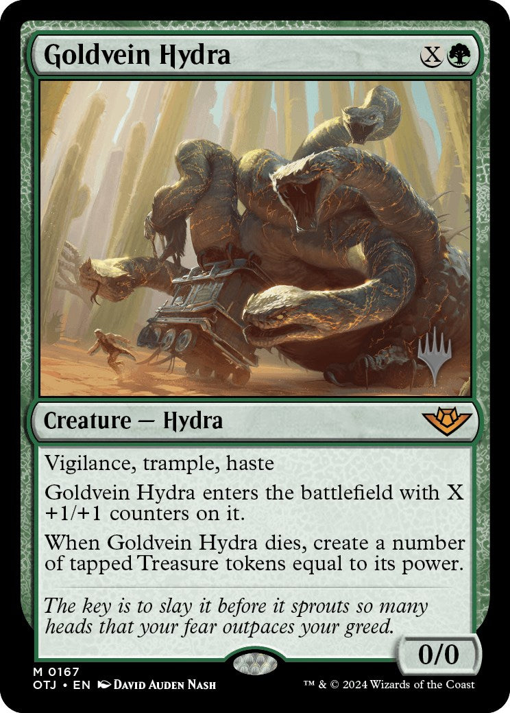 Goldvein Hydra (Promo Pack) [Outlaws of Thunder Junction Promos] | Black Swamp Games