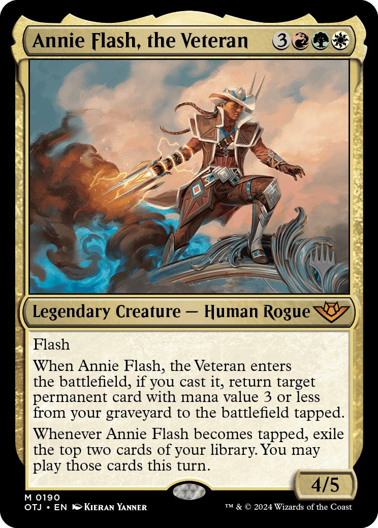 Annie Flash, the Veteran (Promo Pack) [Outlaws of Thunder Junction Promos] | Black Swamp Games