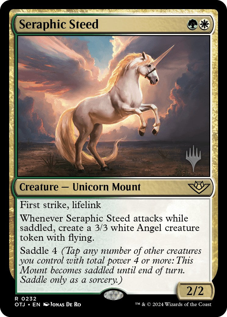 Seraphic Steed (Promo Pack) [Outlaws of Thunder Junction Promos] | Black Swamp Games