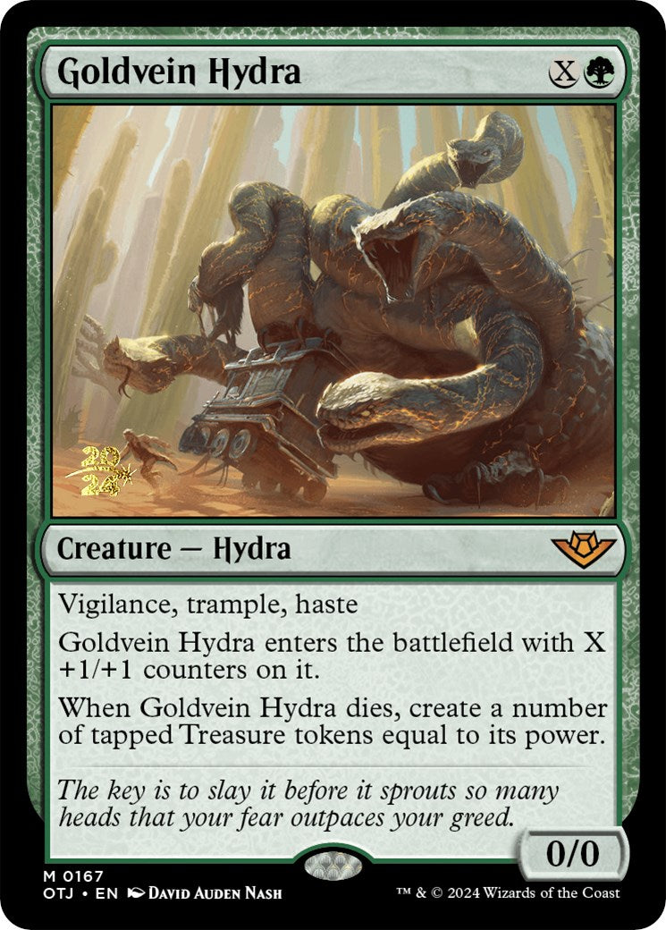 Goldvein Hydra [Outlaws of Thunder Junction Prerelease Promos] | Black Swamp Games