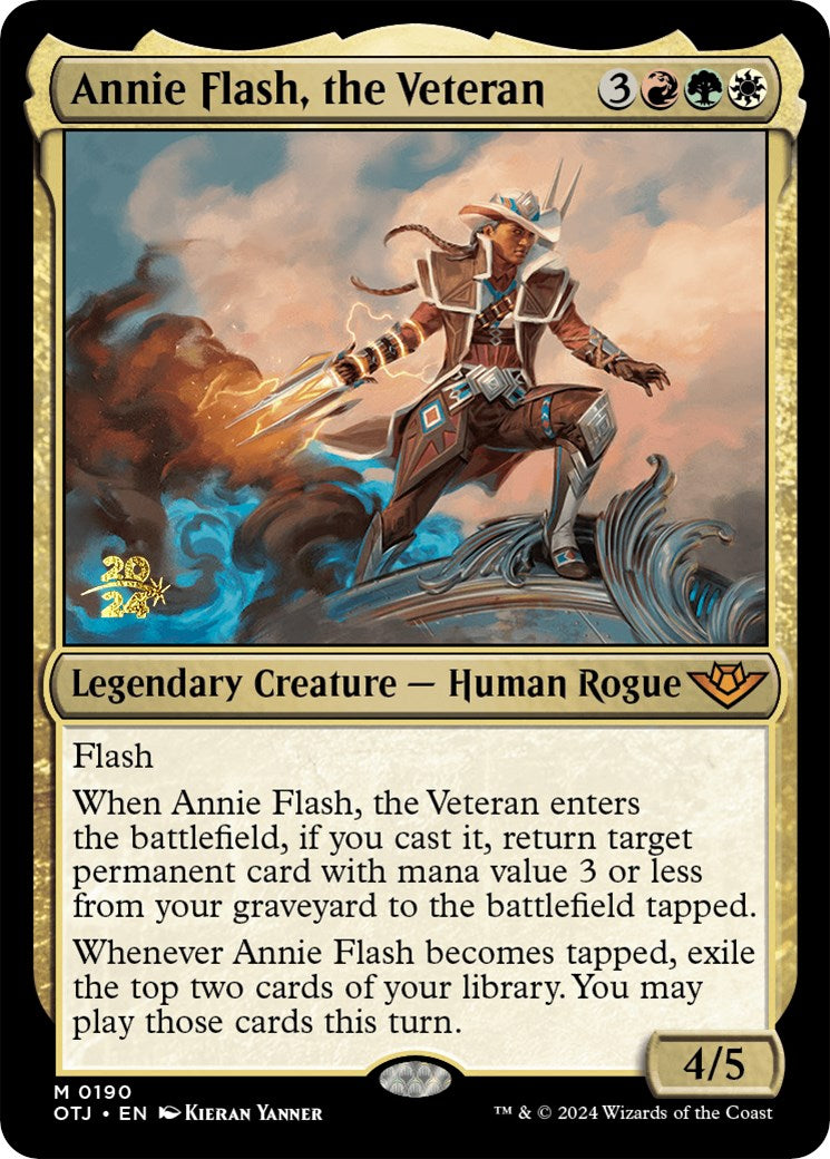 Annie Flash, the Veteran [Outlaws of Thunder Junction Prerelease Promos] | Black Swamp Games