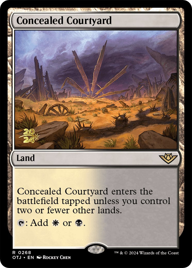 Concealed Courtyard (OTJ) [Outlaws of Thunder Junction Prerelease Promos] | Black Swamp Games