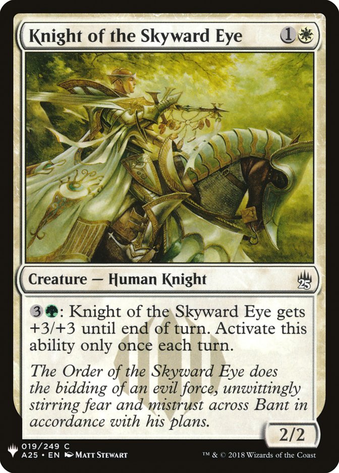 Knight of the Skyward Eye [Mystery Booster] | Black Swamp Games