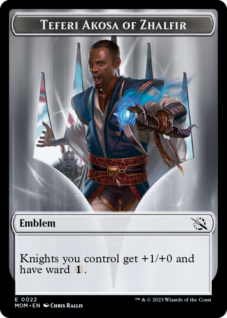 Teferi Akosa of Zhalfir Emblem [March of the Machine Tokens] | Black Swamp Games