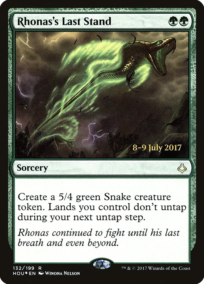 Rhonas's Last Stand [Hour of Devastation Prerelease Promos] | Black Swamp Games