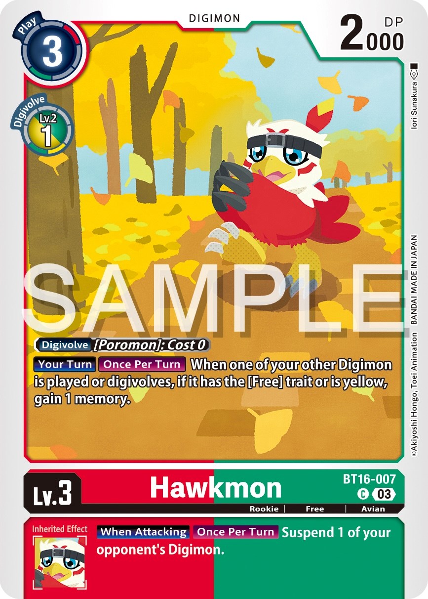 Hawkmon [BT16-007] [Beginning Observer] | Black Swamp Games