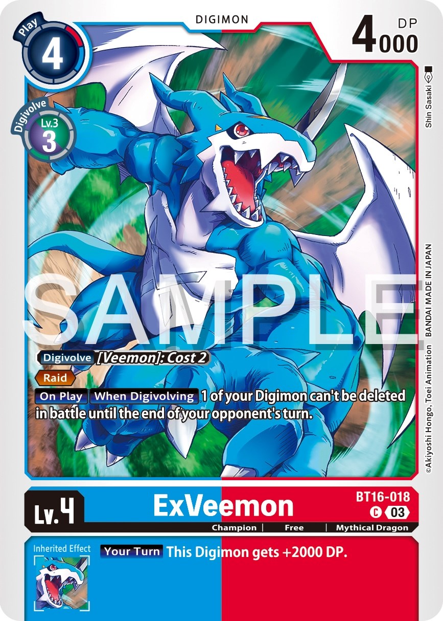 ExVeemon [BT16-018] [Beginning Observer] | Black Swamp Games