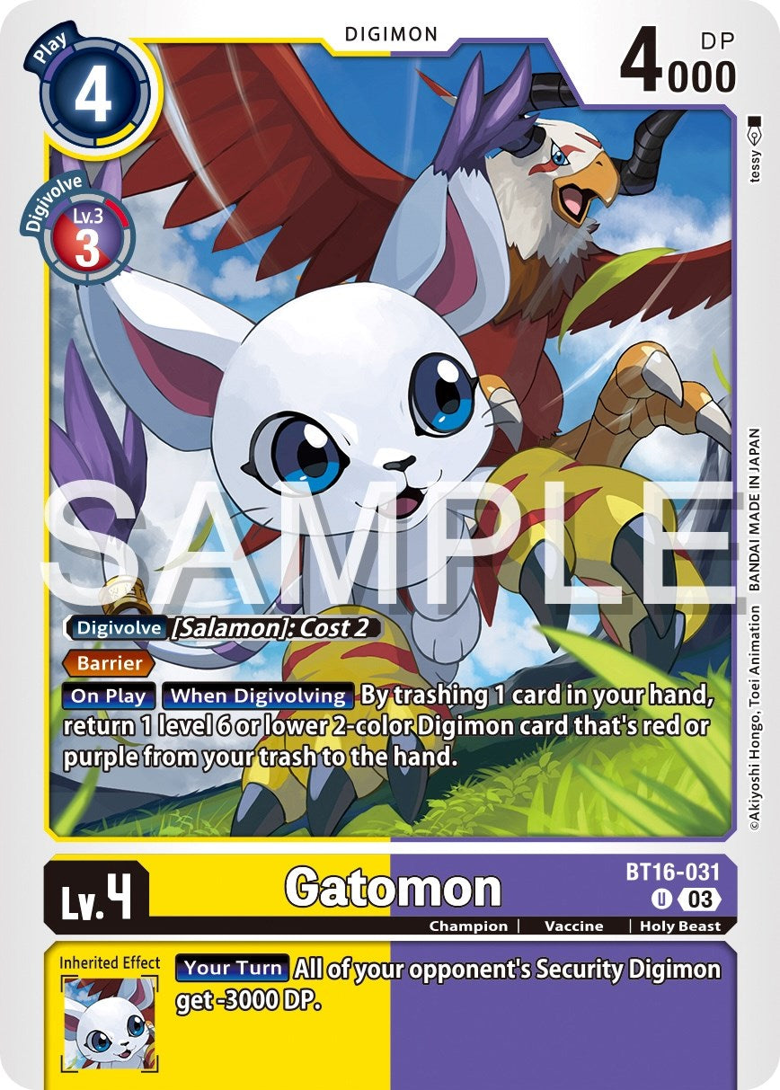 Gatomon [BT16-031] [Beginning Observer] | Black Swamp Games