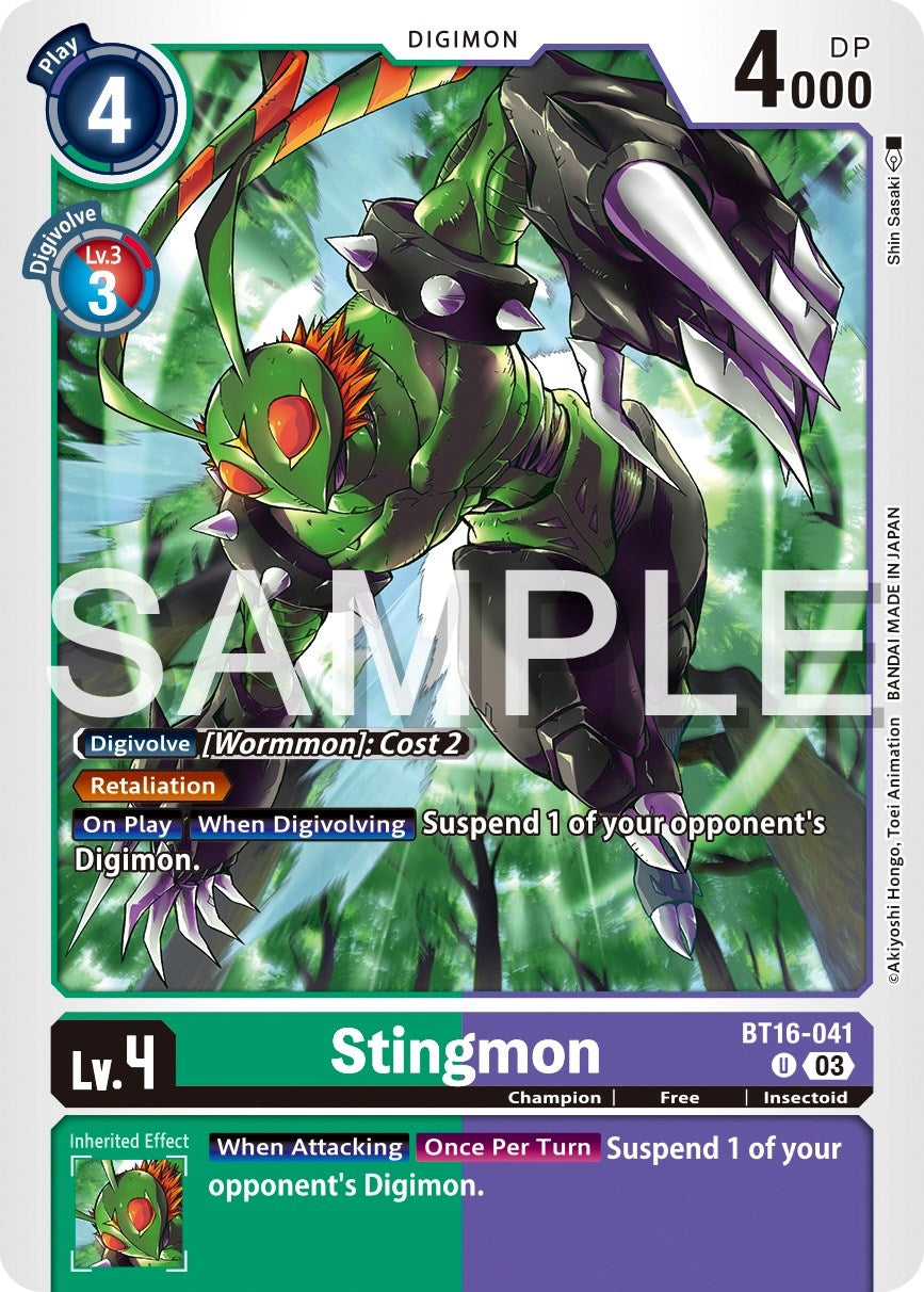 Stingmon [BT16-041] [Beginning Observer] | Black Swamp Games