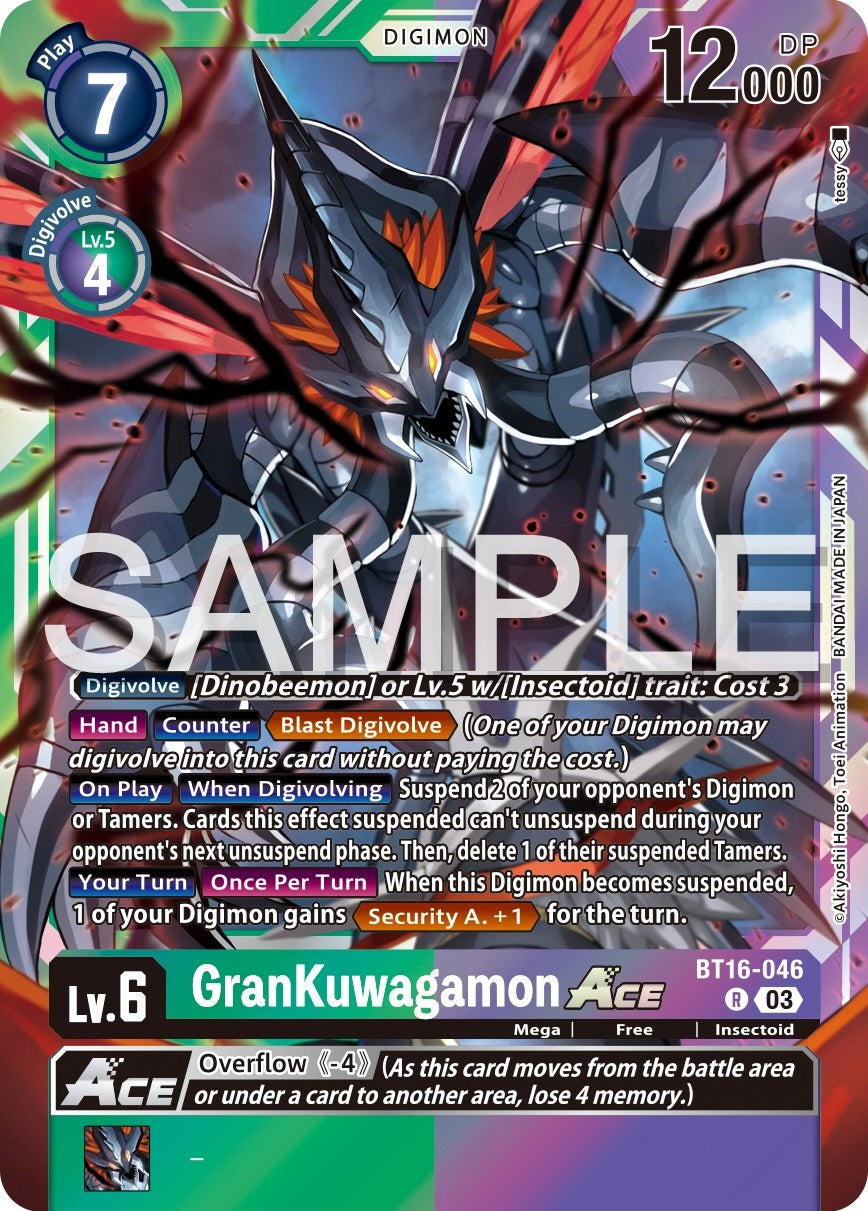 GranKuwagamon Ace [BT16-046] [Beginning Observer] | Black Swamp Games