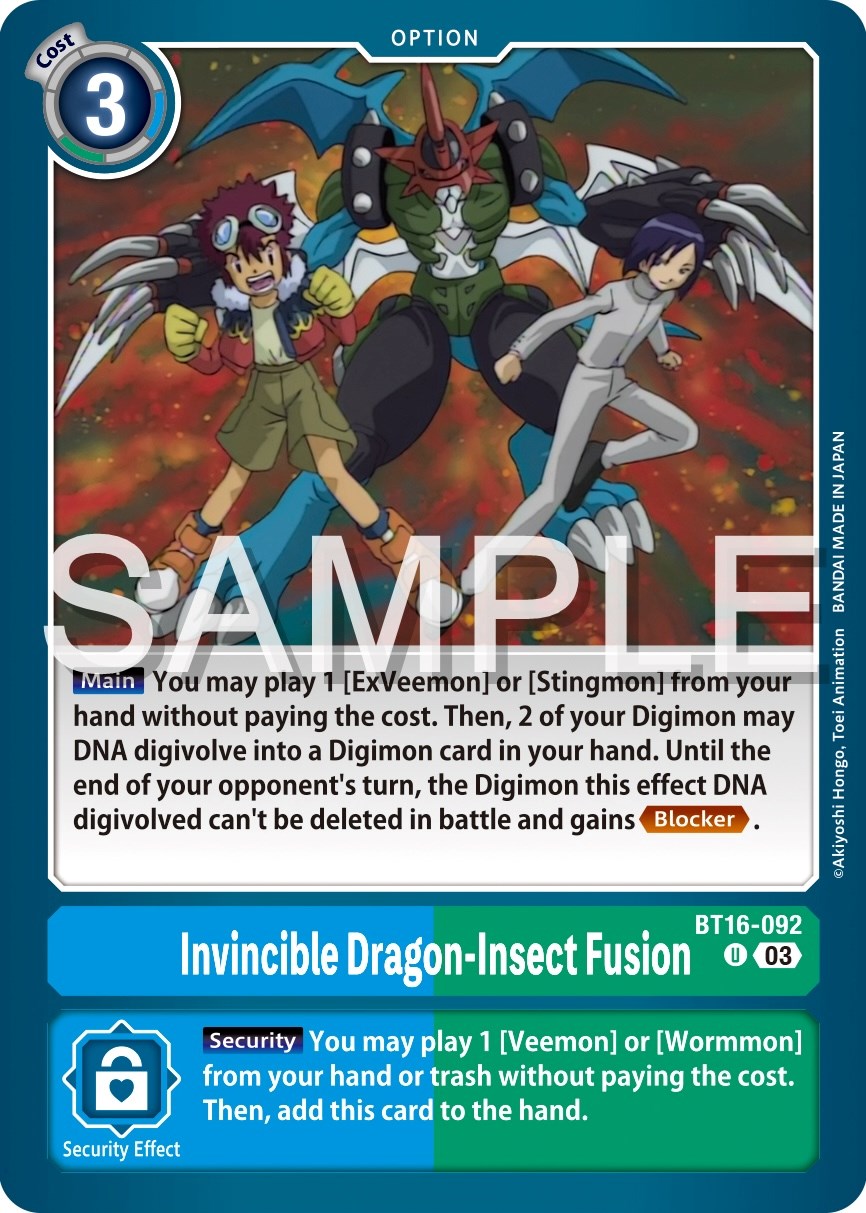 Invincible Dragon-Insect Fusion [BT16-092] [Beginning Observer] | Black Swamp Games