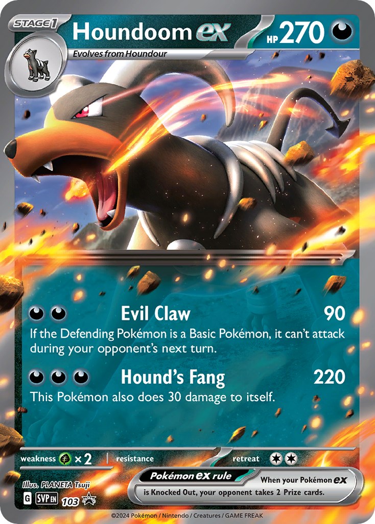 Houndoom ex (103) [Scarlet & Violet: Black Star Promos] | Black Swamp Games