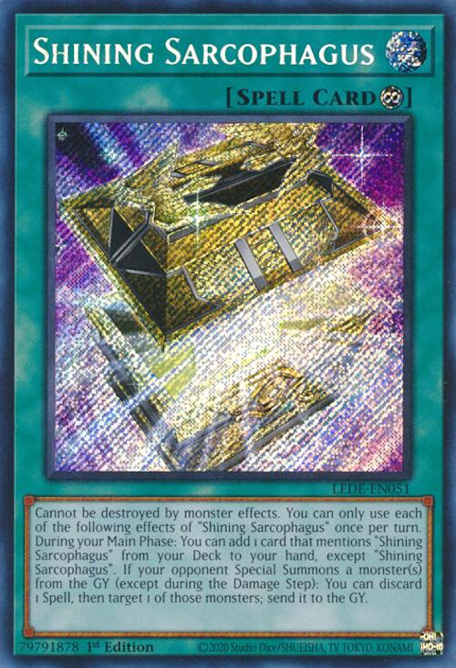 Shining Sarcophagus [LEDE-EN051] Secret Rare | Black Swamp Games