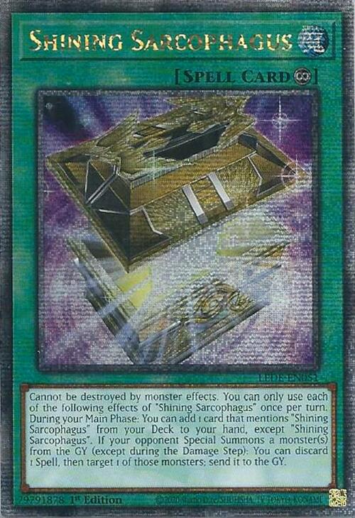 Shining Sarcophagus (Quarter Century Secret Rare) [LEDE-EN051] Quarter Century Secret Rare | Black Swamp Games