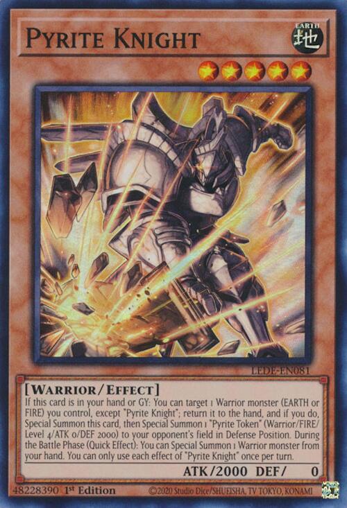Pyrite Knight [LEDE-EN081] Super Rare | Black Swamp Games