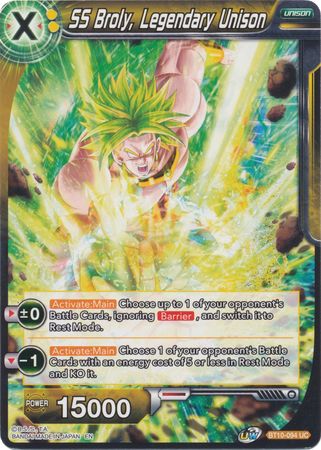 SS Broly, Legendary Unison (BT10-094) [Rise of the Unison Warrior 2nd Edition] | Black Swamp Games