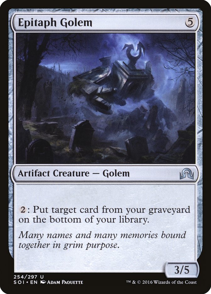 Epitaph Golem [Shadows over Innistrad] | Black Swamp Games