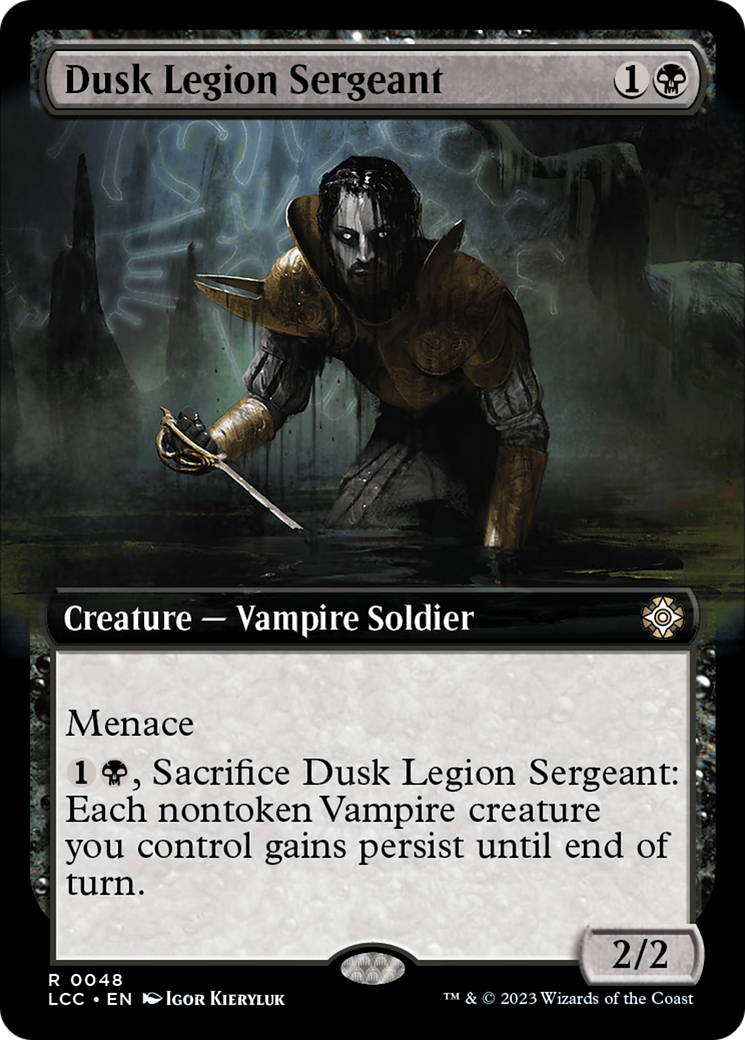 Dusk Legion Sergeant (Extended Art) [The Lost Caverns of Ixalan Commander] | Black Swamp Games