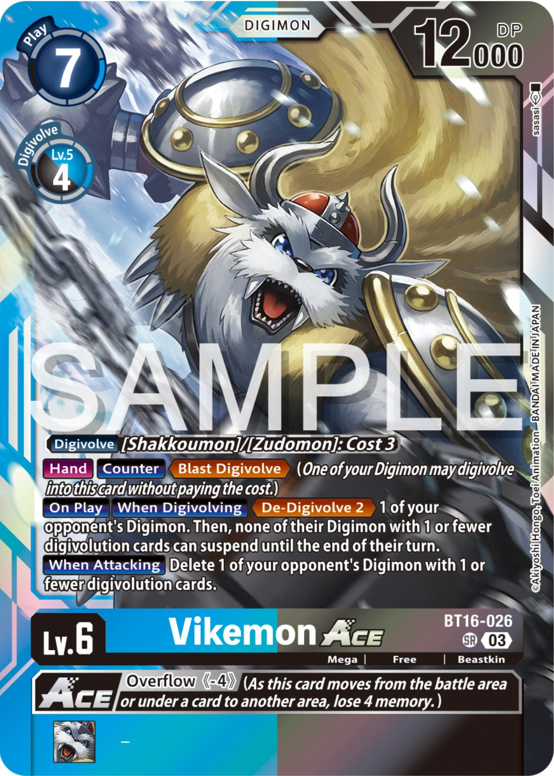 Vikemon Ace [BT16-026] [Beginning Observer] | Black Swamp Games