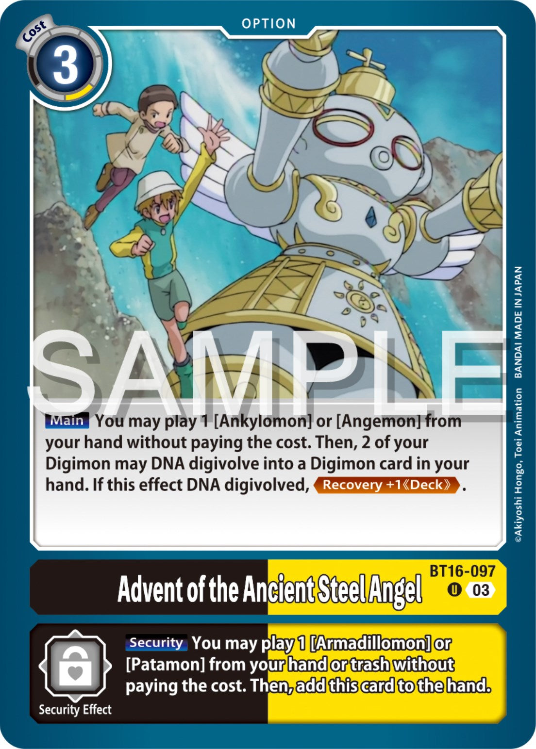 Advent of the Ancient Steel Angel [BT16-097] [Beginning Observer] | Black Swamp Games