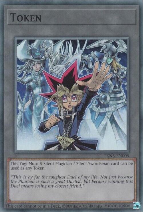 Token: Yugi Muto and Silent Magician and Silent Swordsman [TKN5-EN005] Super Rare | Black Swamp Games