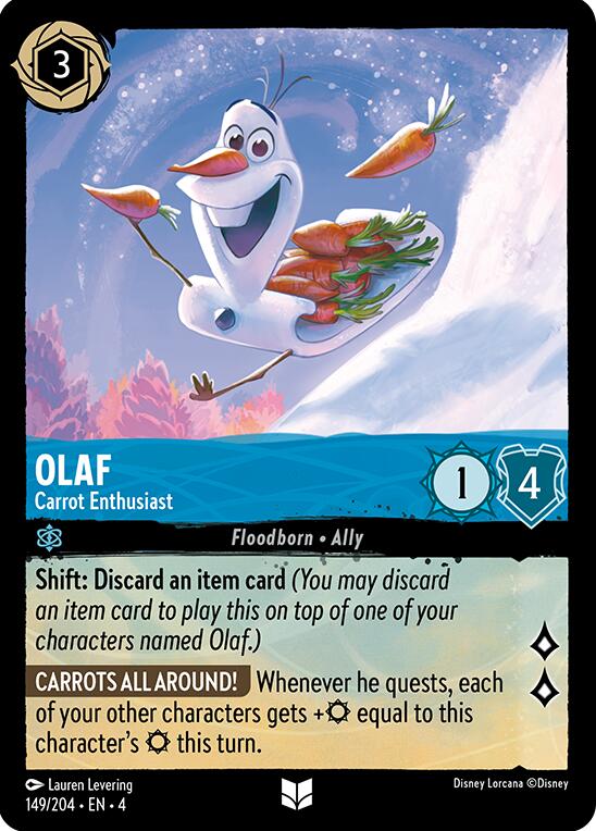 Olaf - Carrot Enthusiast (149/204) [Ursula's Return] | Black Swamp Games