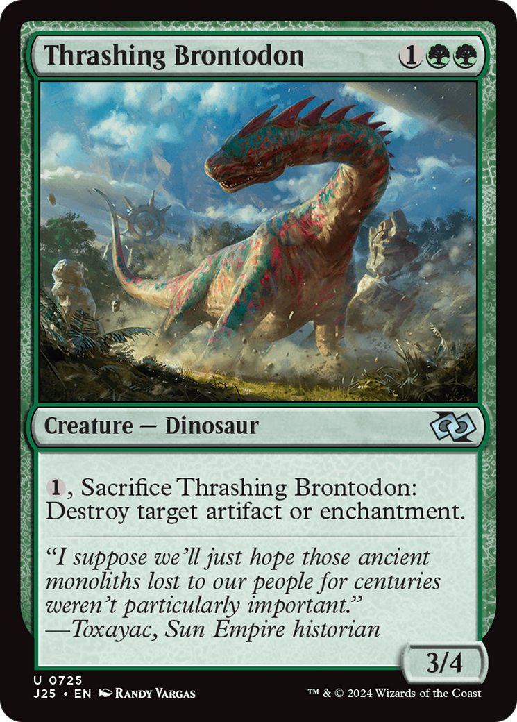 Thrashing Brontodon [Foundations Jumpstart] | Black Swamp Games