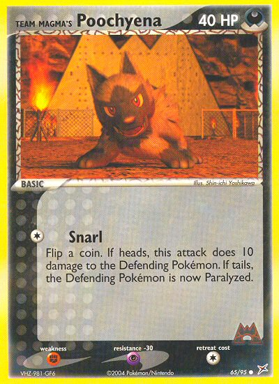 Team Magma's Poochyena (65/95) [EX: Team Magma vs Team Aqua] | Black Swamp Games