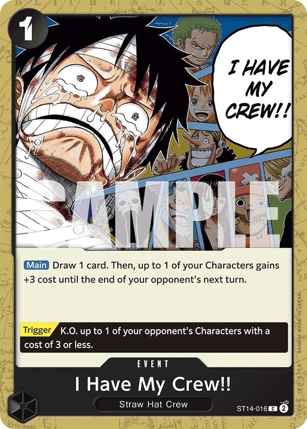 I Have My Crew!! [Starter Deck: 3D2Y] | Black Swamp Games