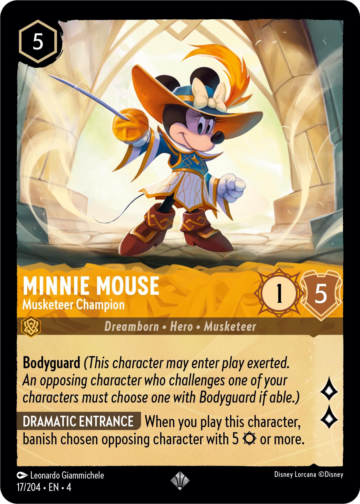 Minnie Mouse - Musketeer Champion (17/204) [Ursula's Return] | Black Swamp Games