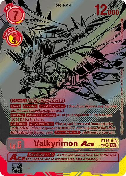 Valkyrimon Ace [BT16-013] (Textured) [Beginning Observer] | Black Swamp Games