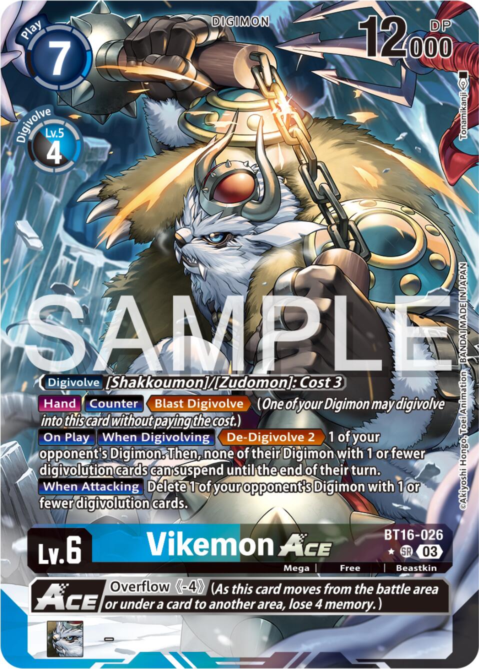 Vikemon Ace [BT16-026] (Alternate Art) [Beginning Observer] | Black Swamp Games