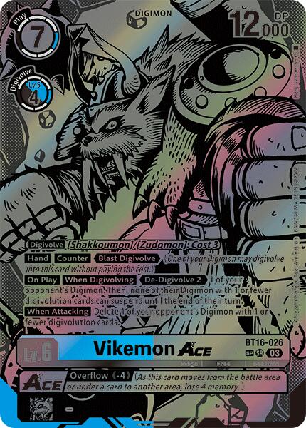 Vikemon Ace [BT16-026] (Textured) [Beginning Observer] | Black Swamp Games